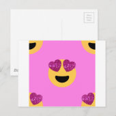 hartoog emoji briefkaart (Voorkant / Achterkant)