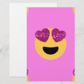 hartoog emoji briefpapier (Voorkant / Achterkant)