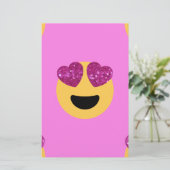 hartoog emoji briefpapier (Staand voorkant)