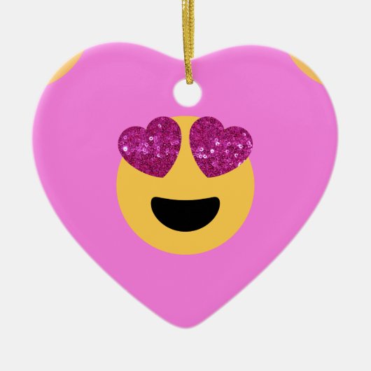 hartoog emoji keramisch ornament (Voorkant)
