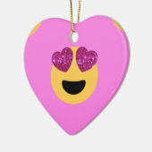 hartoog emoji keramisch ornament (Links)