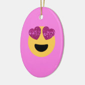 hartoog emoji keramisch ornament (Links)