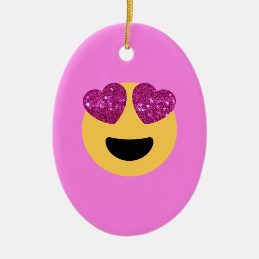 hartoog emoji keramisch ornament (Voorkant)
