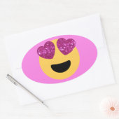 hartoog emoji ovale sticker (Envelop)