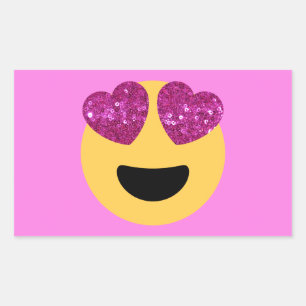 hartoog emoji rechthoekige sticker