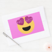hartoog emoji rechthoekige sticker (Envelop)
