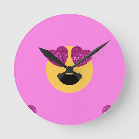 hartoog emoji ronde klok (Voorkant)