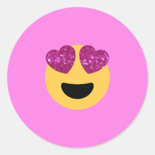 hartoog emoji ronde sticker