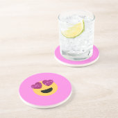 hartoog emoji zandsteen onderzetter (Zijkant)