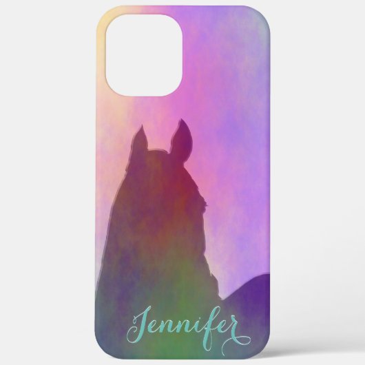Hartpaard I (paars en geel) Hoesje-Mate iPhone Case-Mate iPhone Case (Achterkant)