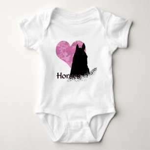 Hartpaard I (roze kamo) Romper