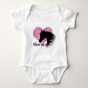 Hartpaard III (roze kamo) Romper