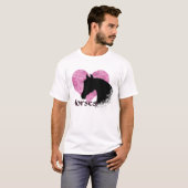 Hartpaard III (roze kamo) T-shirt (Voorkant volledig)