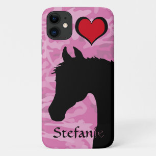Hartpaard (roze kamo) Case-Mate iPhone case