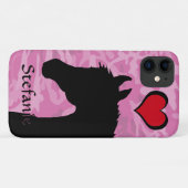 Hartpaard (roze kamo) Case-Mate iPhone case (Achterkant (horizontaal))