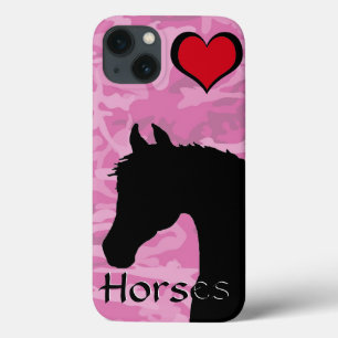 Hartpaard (roze kamo) Case-Mate iPhone case