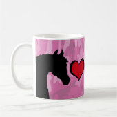 Hartpaard (roze kamo) koffiemok (Links)