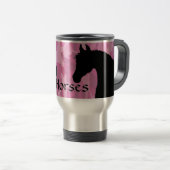 Hartpaard (roze kamo) reisbeker (Voorkant rechts)