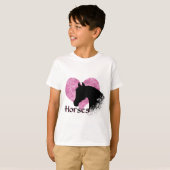 Hartpaard (roze kamo) t-shirt (Voorkant volledig)