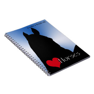 Hartpaarden I (blauwe metalen breuk) Notitieboek