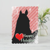 Hartpaarden I-feestdag (snoeprietbakkersvis) Feestdagenkaart (Staand voorkant)