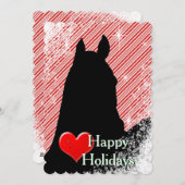 Hartpaarden I-feestdag (snoeprietbakkersvis) Feestdagenkaart (Voorkant / Achterkant)