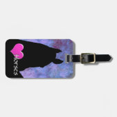 Hartpaarden I (paars/blauw) Bagagelabel (Voorkant horizontaal)