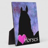 Hartpaarden I (paars/blauw) Fotoplaat (Zijkant)