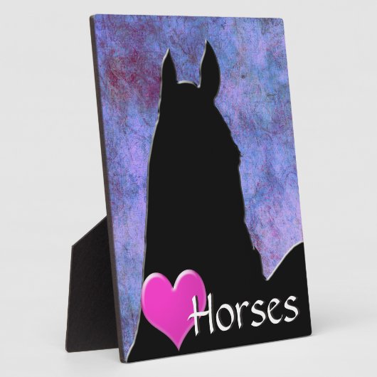Hartpaarden I (paars/blauw) Fotoplaat (Zijkant)