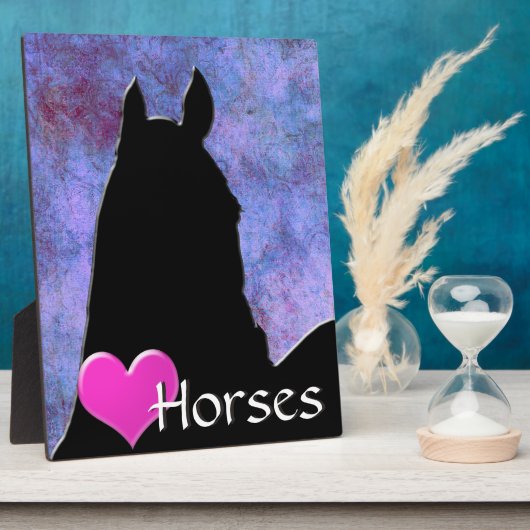 Hartpaarden I (paars/blauw) Fotoplaat (Zijkant)