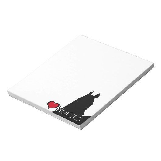Hartpaarden I (witte achtergrond) Notitieblok (Linkerzijde)