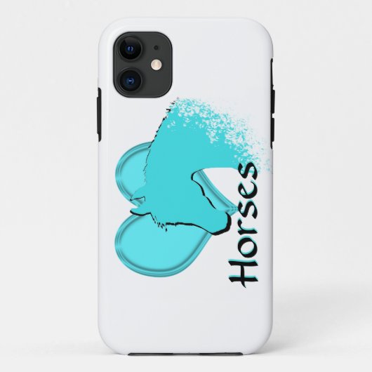 Hartpaarden III (aqua) Case-Mate iPhone Case (Achterkant)
