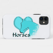 Hartpaarden III (aqua) Case-Mate iPhone Case (Achterkant (horizontaal))