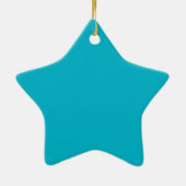 Hartpaarden III (aqua) Keramisch Ornament (Achterkant)