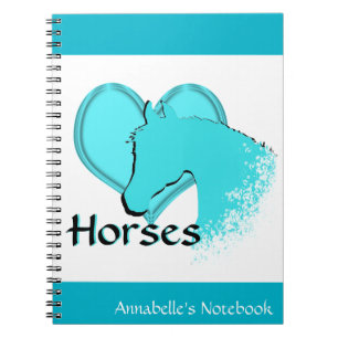 Hartpaarden III (aqua) Notitieboek