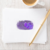 Hartpaarden III-feestdag (Paarse paarden/hart) Etiket (Insitu)