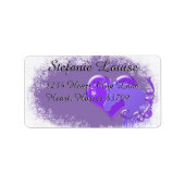 Hartpaarden III-feestdag (Paarse paarden/hart) Etiket (Voorkant)