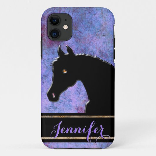 Hartpaarden III (paars/blauw) Case-Mate iPhone Case (Achterkant)
