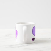 Hartpaarden III (paars) Espresso Kop (Achterkant)