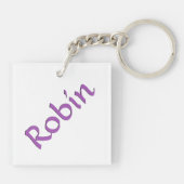 Hartpaarden III (paars) Sleutelhanger (Achterkant)