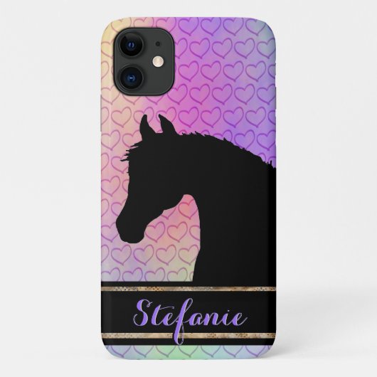 Hartpaarden III (zacht pastel met hart) Case-Mate iPhone Case (Achterkant)