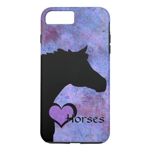 Hartpaarden IV (paars/blauw) Case-Mate iPhone Case (Achterkant)