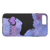 Hartpaarden IV (paars/blauw) Case-Mate iPhone Case (Achterkant (Horizontaal))