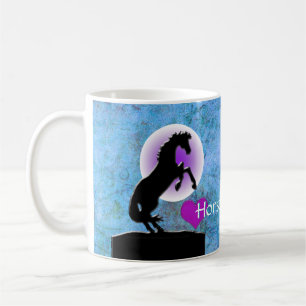 Hartpaarden V (blauw/groen) Koffiemok
