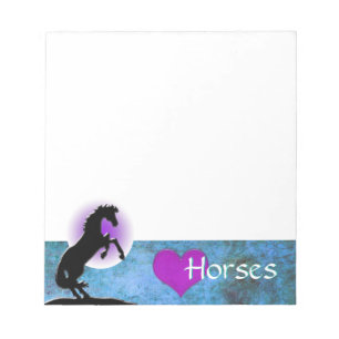Hartpaarden V (blauw/groen) Notitieblok