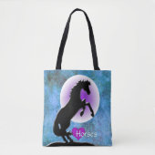 Hartpaarden V (blauw/groen) Tote Bag (Voorkant)