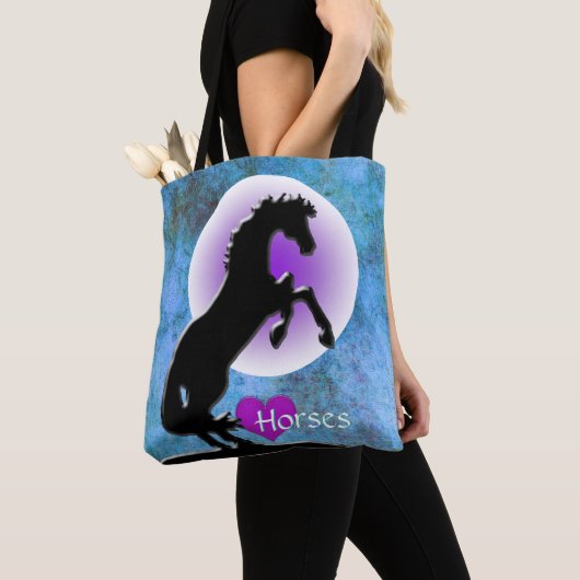 Hartpaarden V (blauw/groen) Tote Bag (Dichtbij)