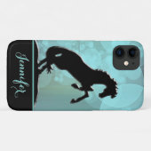 Hartpaarden V (blauwgroen luchtbellen) Case-Mate iPhone Case (Achterkant (horizontaal))
