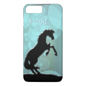 Hartpaarden V (blauwgroen luchtbellen) Case-Mate iPhone Case (Achterkant)