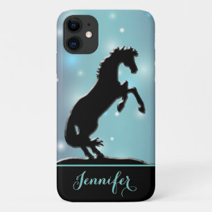 Hartpaarden V (blauwgroene enkels) Case-Mate iPhone Case